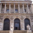 Fachada Biblioteca Nacional, Madrid. España