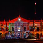 Fachada del Edifio de la Universidad con Iluminacion Artistica, S.L.P.