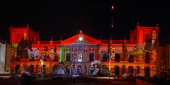 Fachada del Edifio de la Universidad con Iluminacion Artistica, S.L.P.