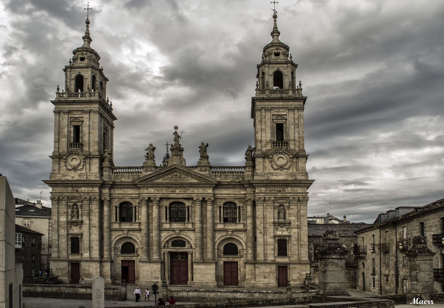 Fachada principal de La Catedral de Lugo.