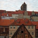 Fachwerk-Fassaden in Quedlinburg