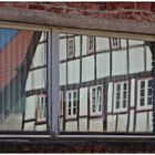 Fachwerk im Fenster