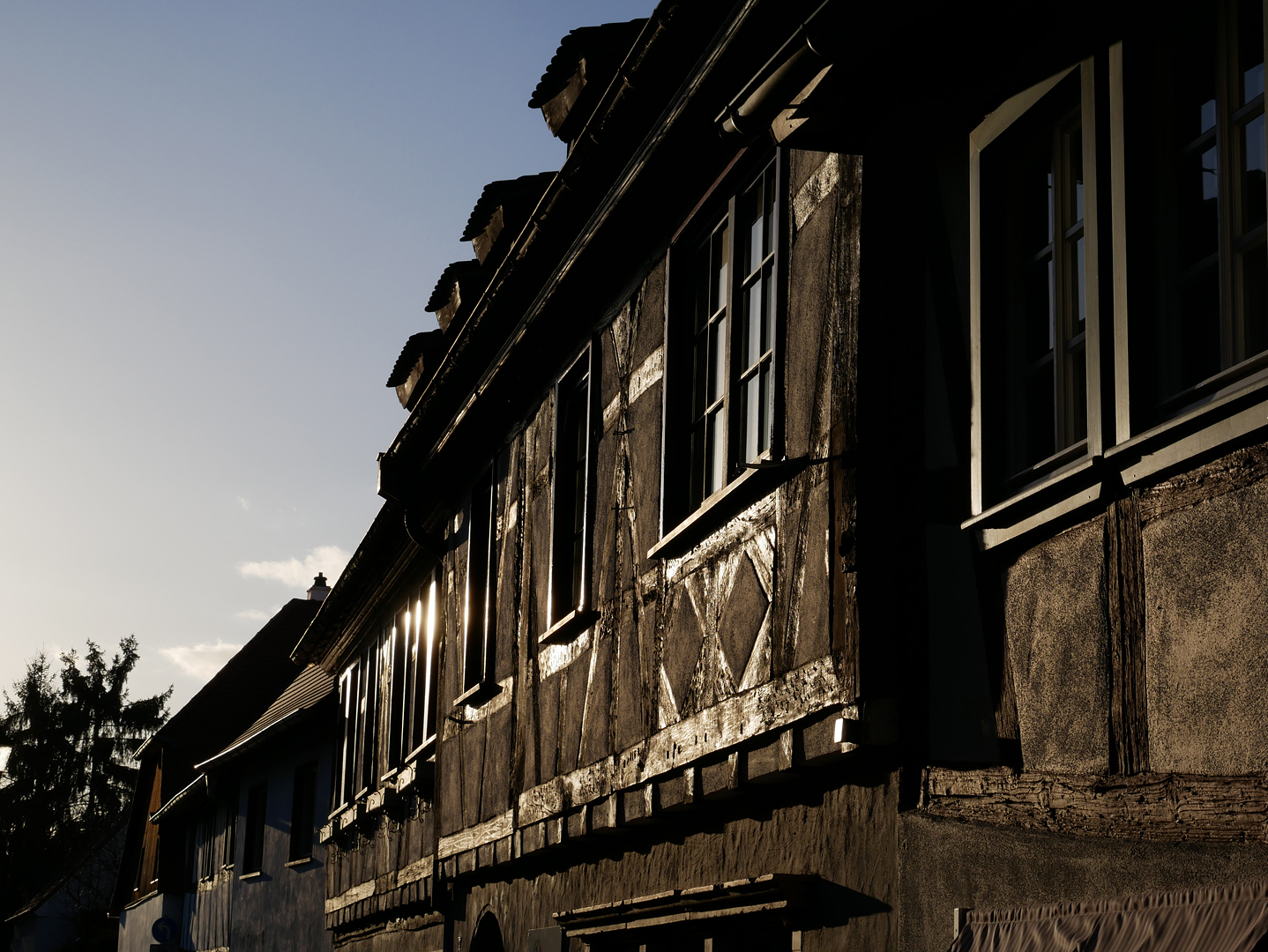 Fachwerk im Gegenlicht