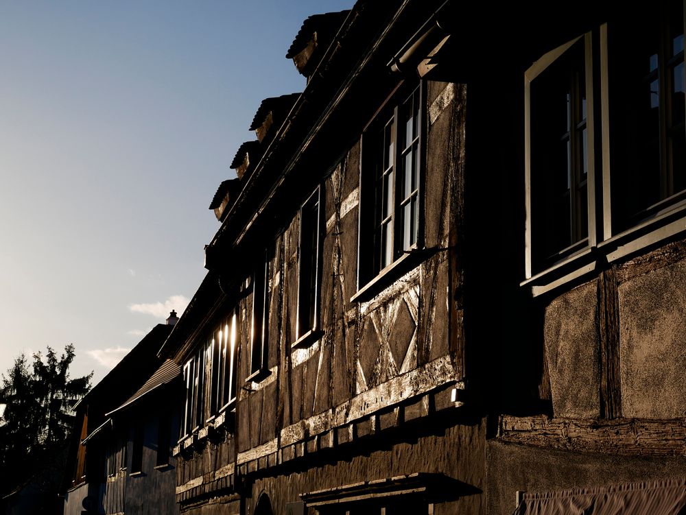 Fachwerk im Gegenlicht