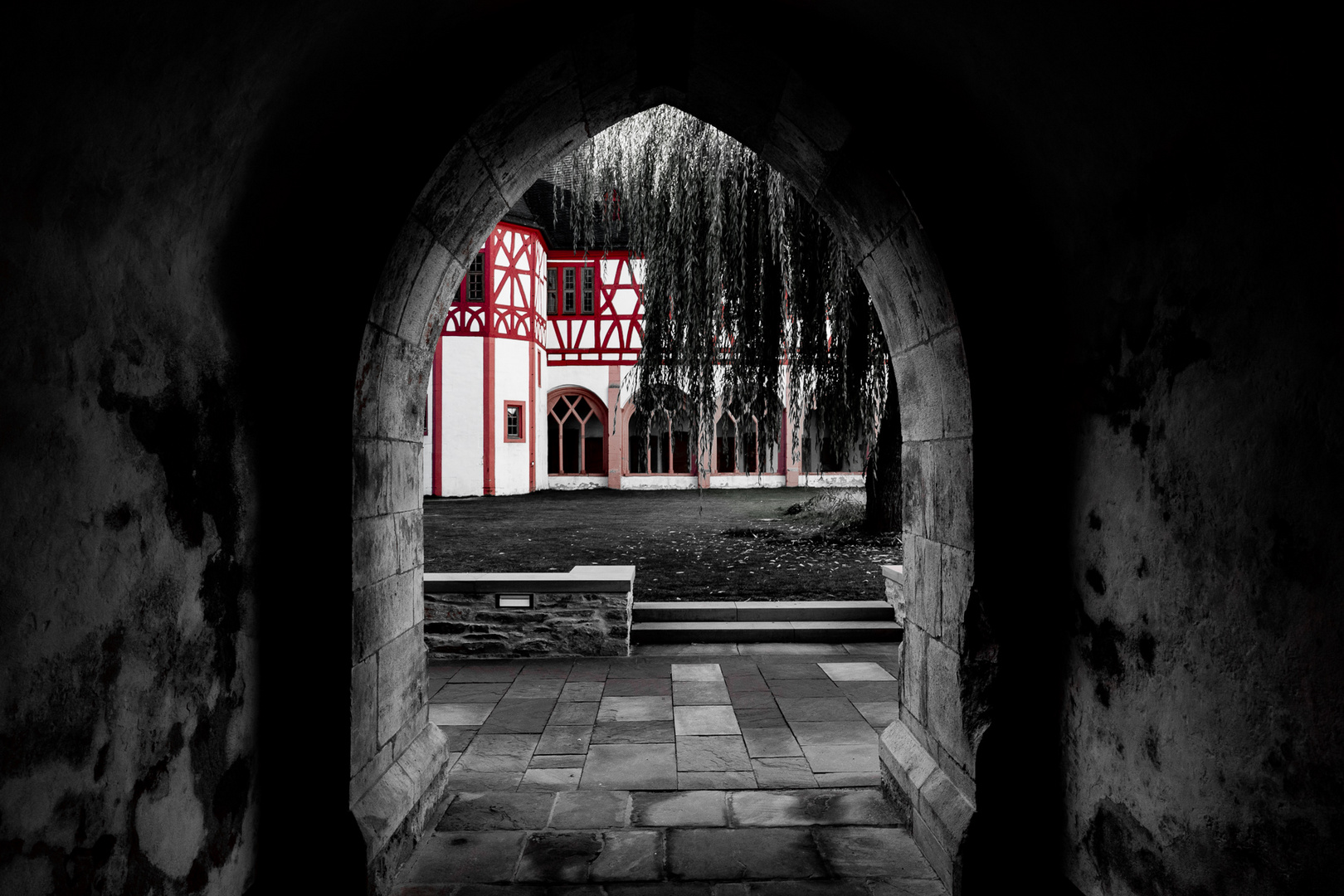 Fachwerk im Kloster Eberbach