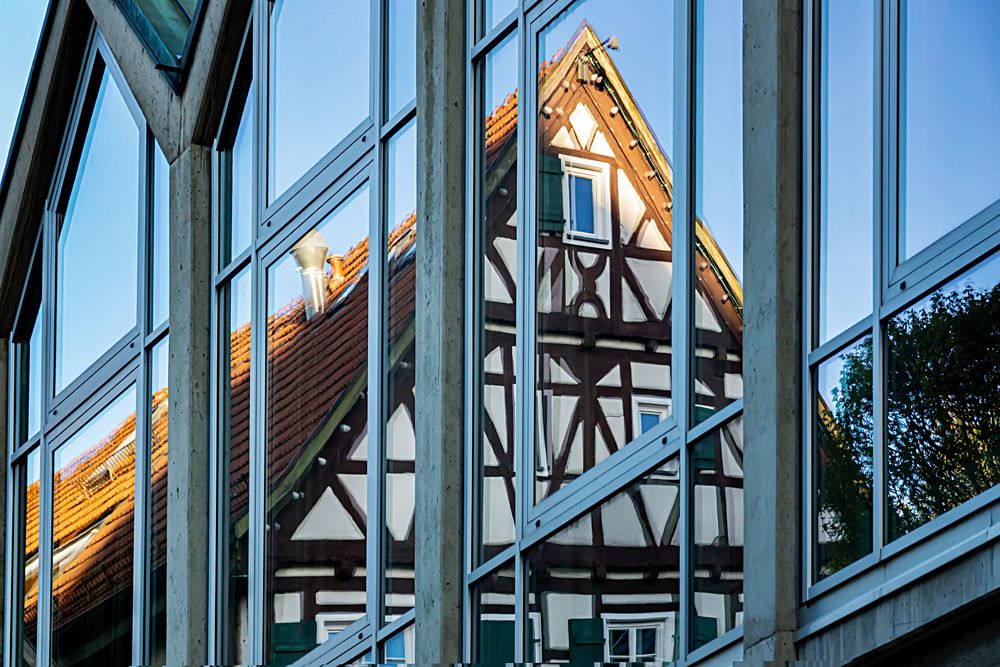 Fachwerk im neuen Rathaus