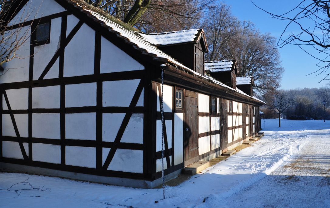 Fachwerk im Park