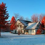 Fachwerk im Schnee (IR Bi-Color)