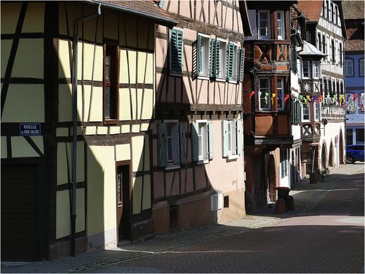 Fachwerk im Sonnenlicht