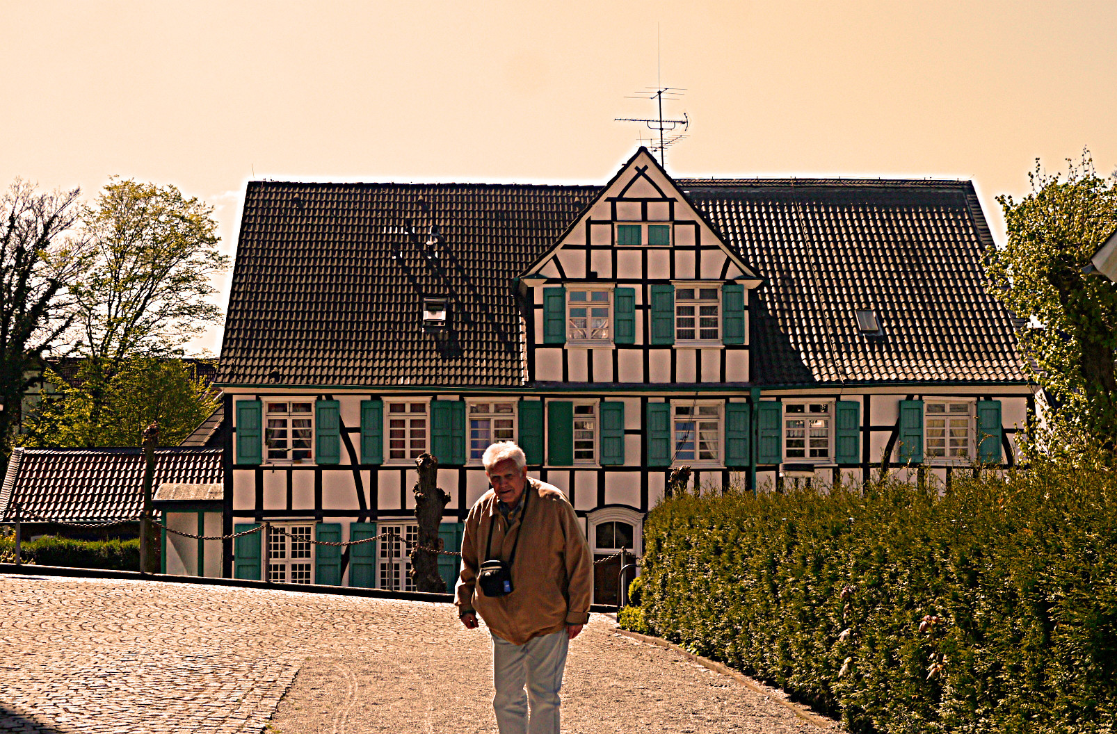 Fachwerk in der Ortschaft Düssel.