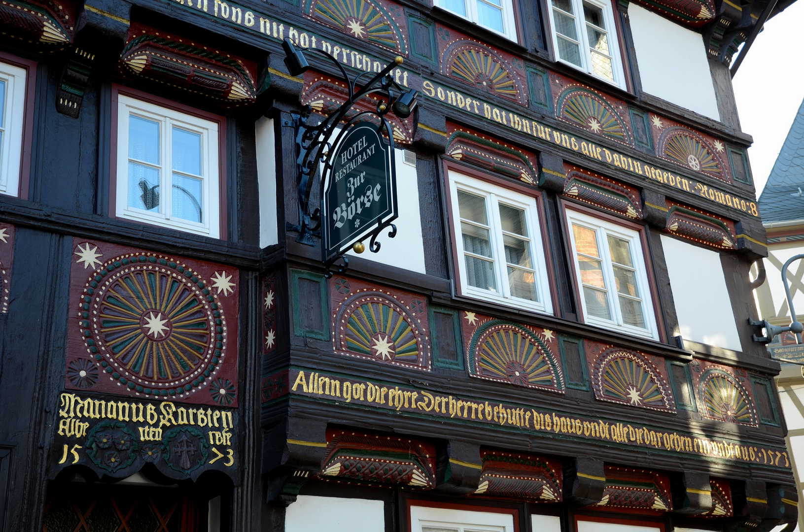 Fachwerkfassade in Goslar (2)