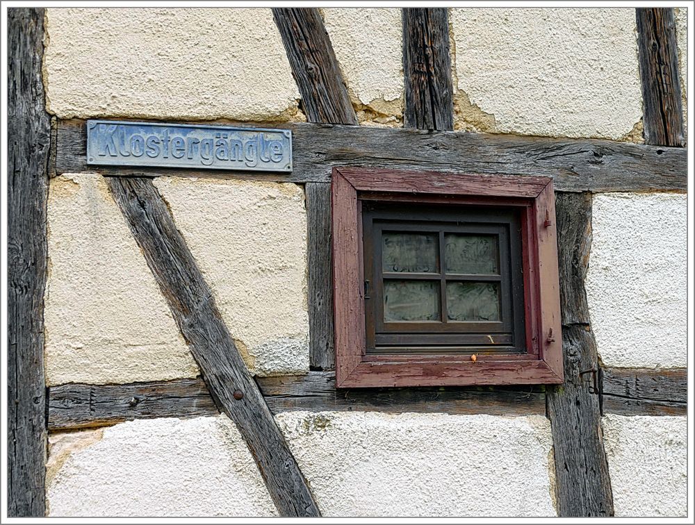 Fachwerkfenster  in  Altstadt Allgäu