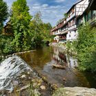 Fachwerkhäuser am Fluss Weiss