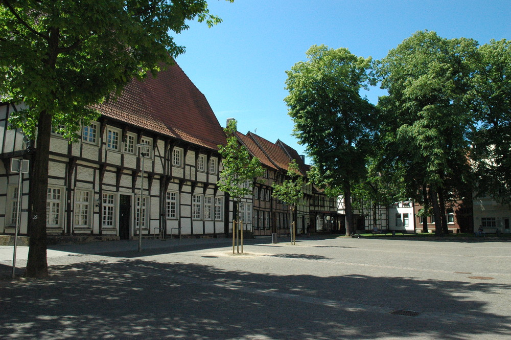 Fachwerkhäuser am Kirchplatz in Werne