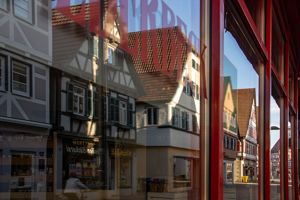 Fachwerkhäuser im Schaufenster