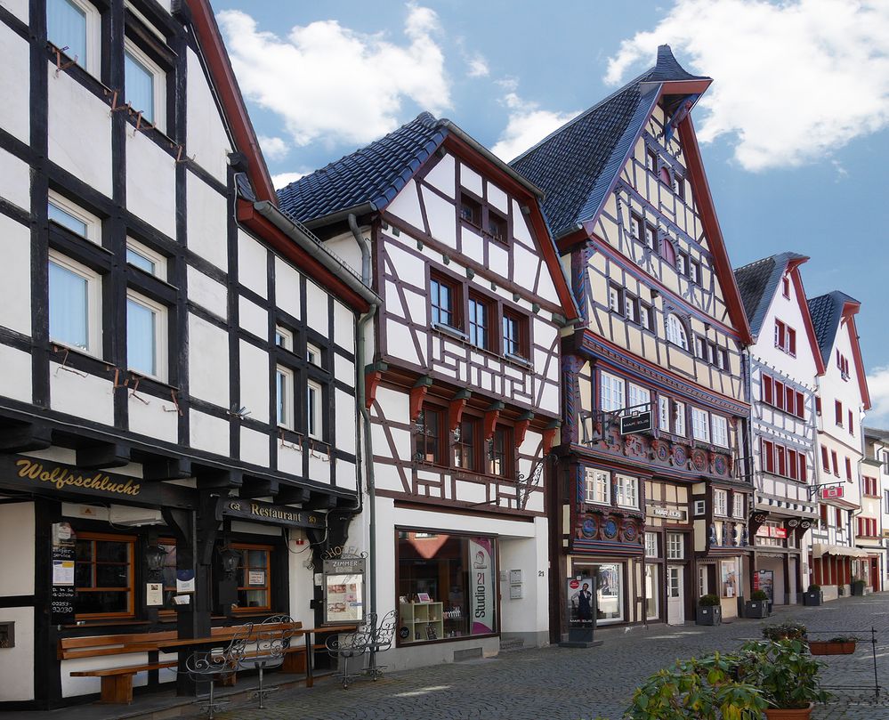Fachwerkhäuser in Bad Münstereifel, Orchheimer Straße Foto ...