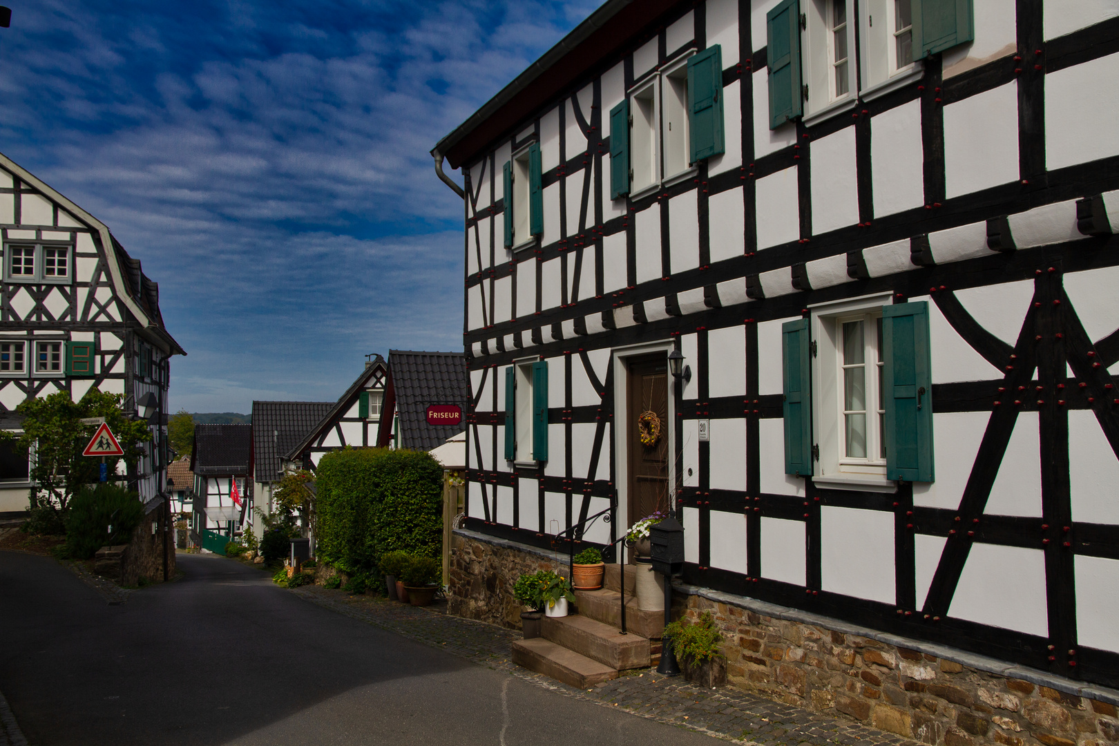 Fachwerkhäuser in der Stadt Blankenberg