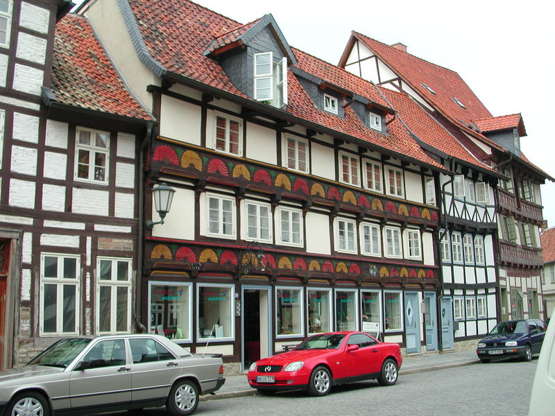 Fachwerkhäuser in Osterwieck ,Neukirchenstraße 34 / 35 aus dem Jahre1562