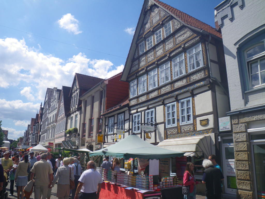 Fachwerkhäuser in Rinteln, die symphatische Stadt an der Weser.