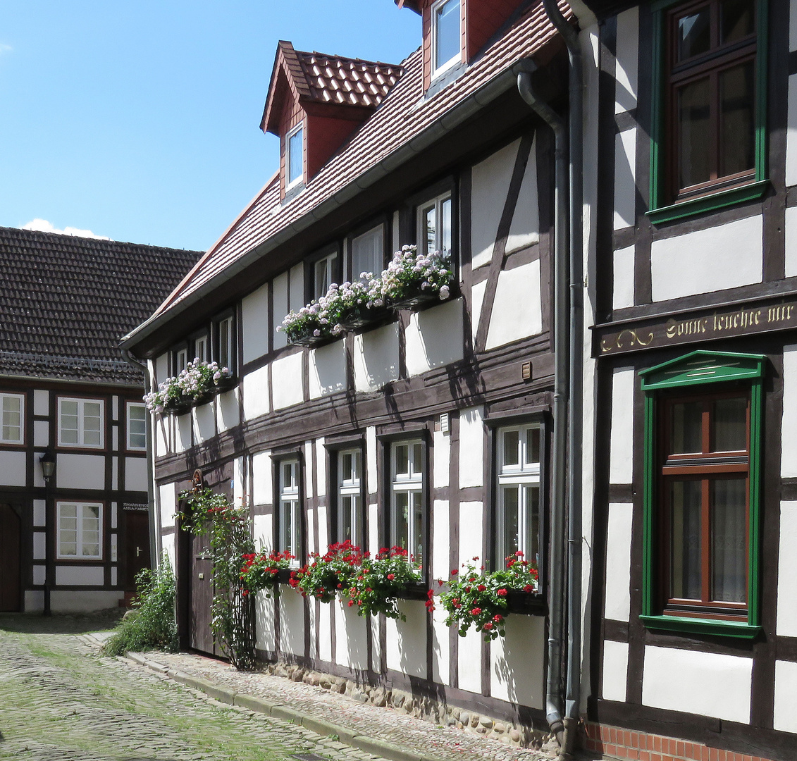 Fachwerkhaus, 17. Jh., in der Kleinen Prediger Straße in Salzwedel 