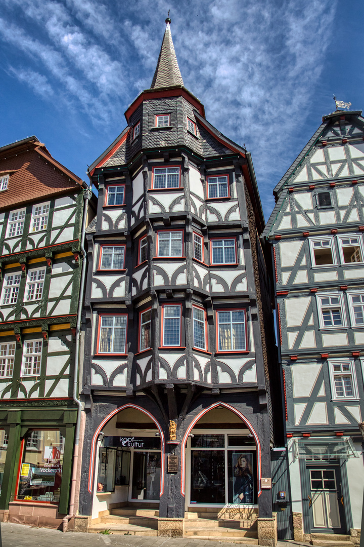 Fachwerkhaus der Altstadt von Fritzlar.