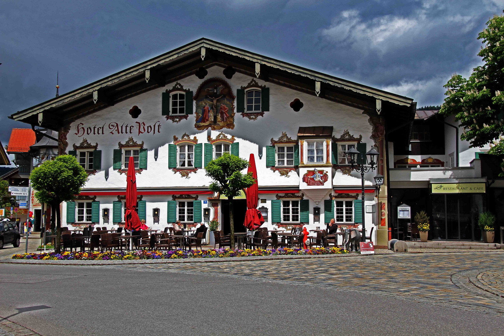 Fachwerkhaus Hotel zur Post inOberammergau