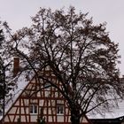 Fachwerkhaus im Winter