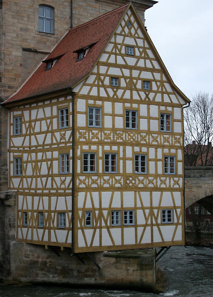 Fachwerkhaus in Bamberg (Bamberger Rathaus)