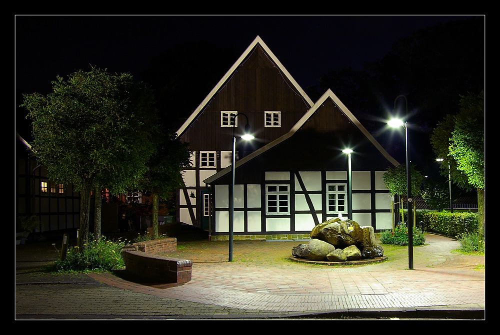 Fachwerkhaus in Steinhagen @ night