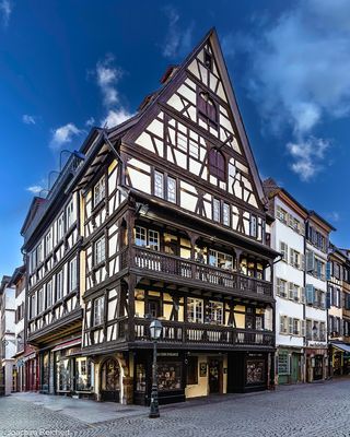 Fachwerkhaus in Straßburg unterhalb des Münsters
