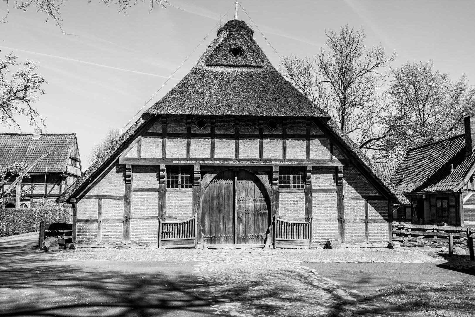 Fachwerkhaus schwarz/weiß