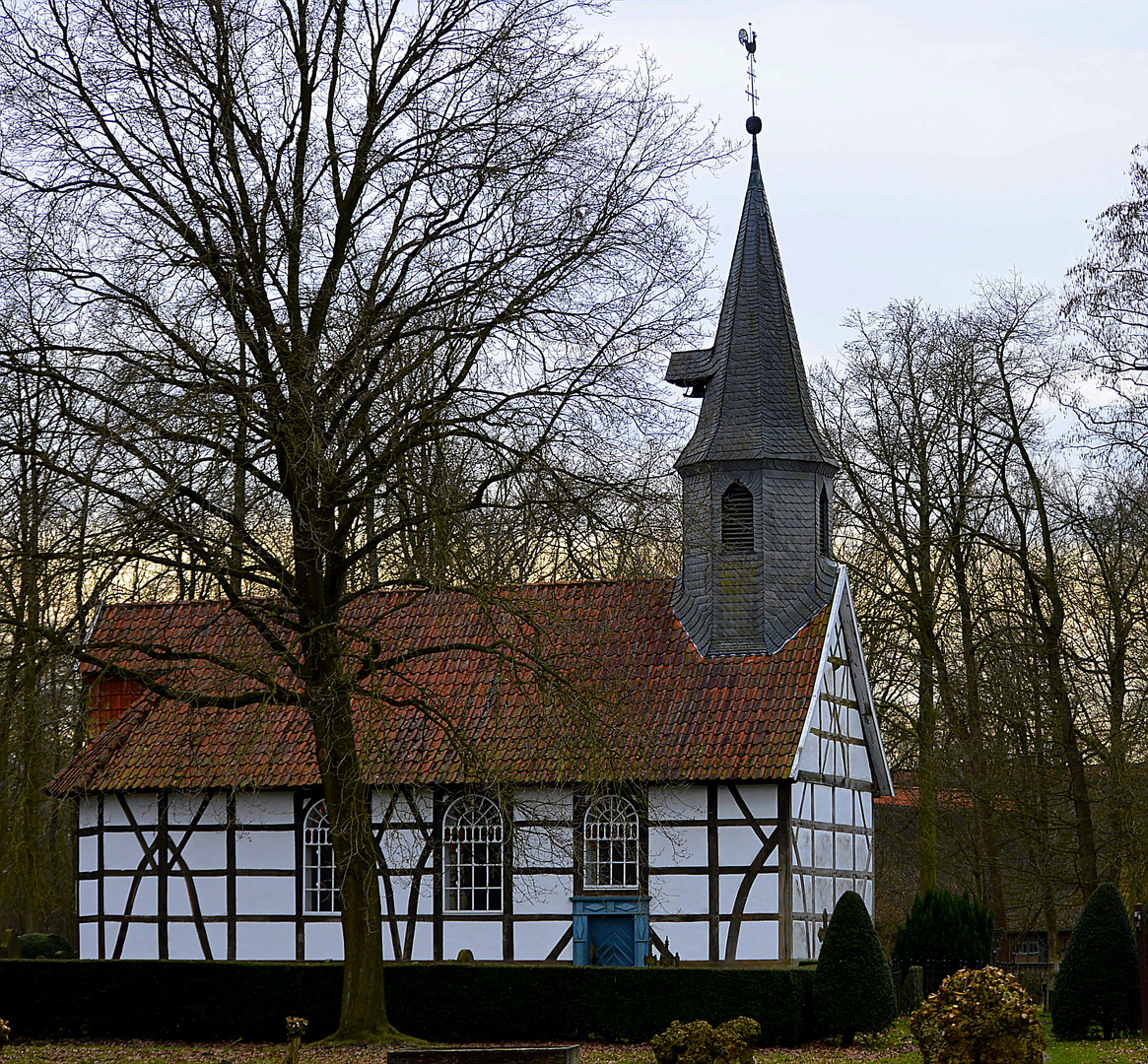 Fachwerkkirche aus dem Moseumsdorf Cloppenburg (erbaut 1698)