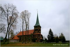 Fachwerkkirche in Stegna