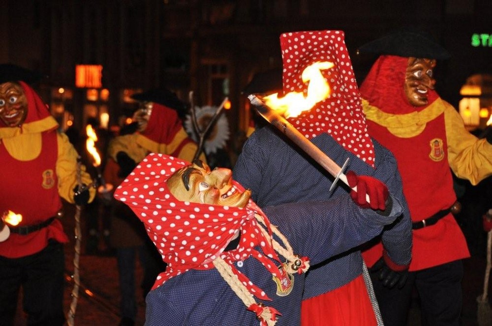 Fackelumzug in Freiburg