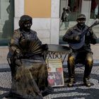 Fado Streetfiguren in Lissabon
