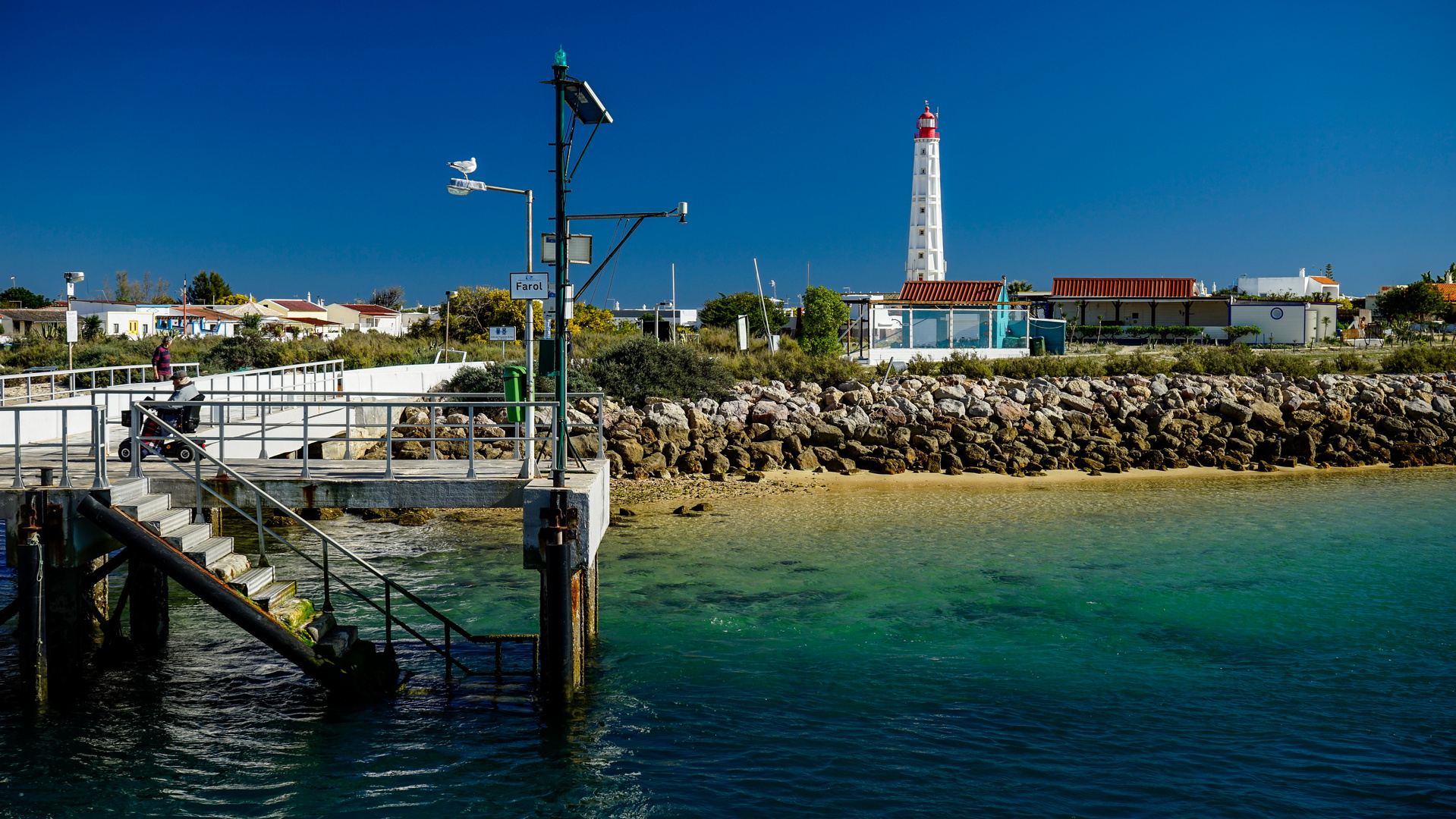 Fähranleger der Sandinsel Farol