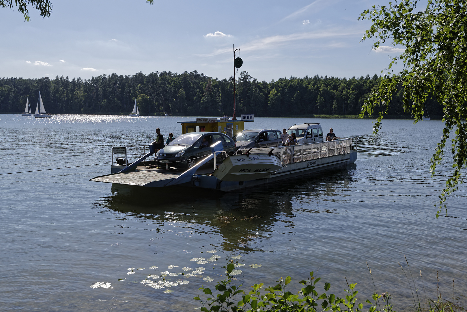 Fähre "Beldany" in Wierzba