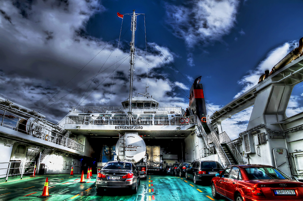 Fähre in Norwegen HDR