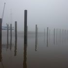 Fährfahrt nach Ditzum Nebel gruselig schön