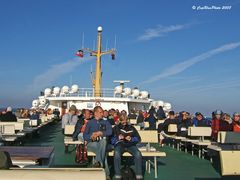 Fährfahrt zwischen Amrum und Föhr