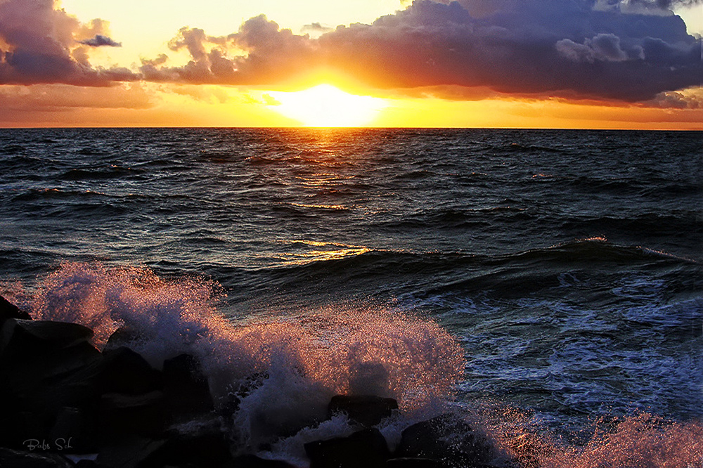 Fällt die Sonne gleich ins Meer?