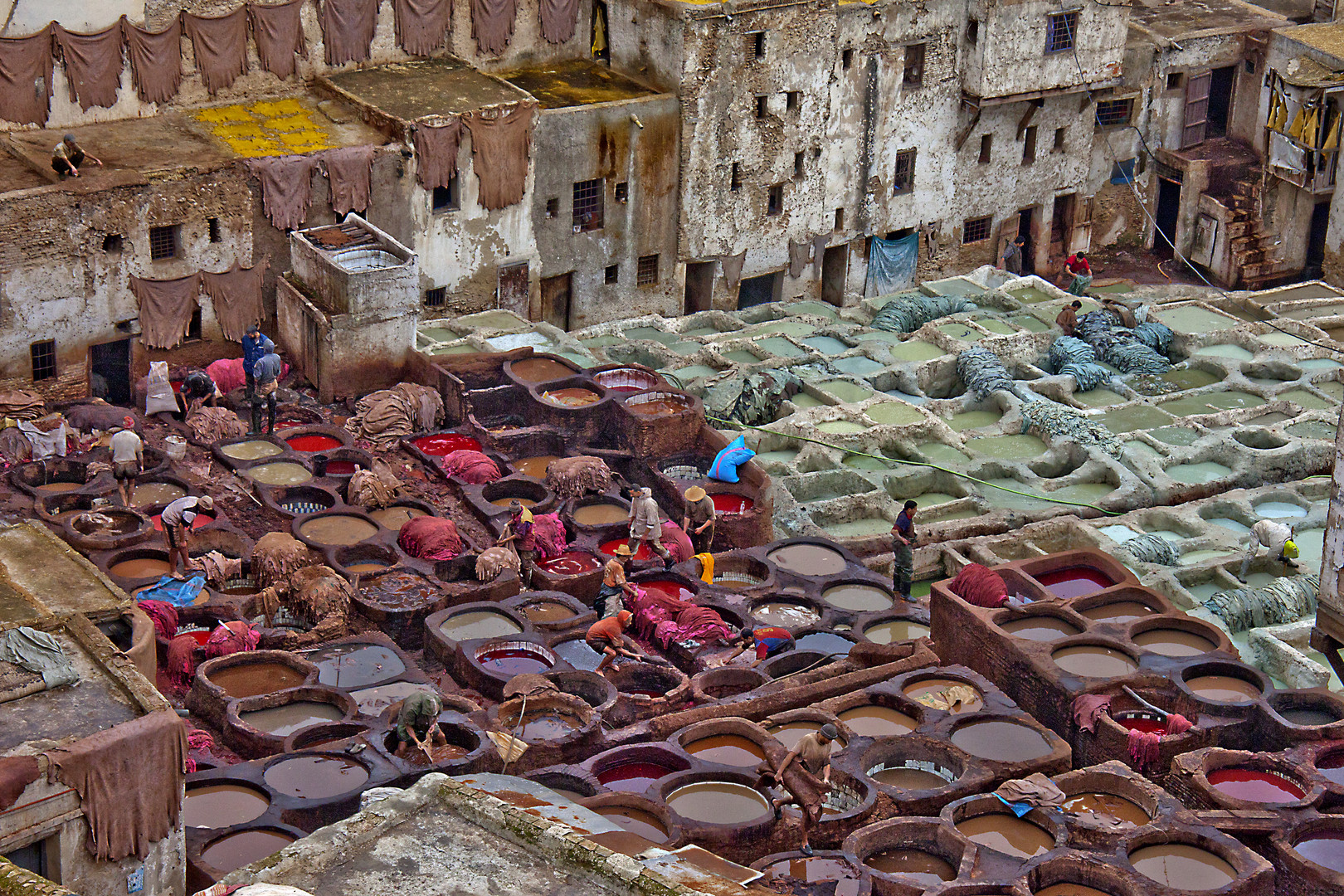 Färberei in Fes