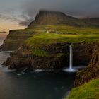 Färöer Múlafossur Wasserfall