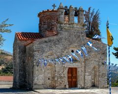 fahnenmast mit kapelle