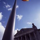 Fahnenmast vor dem Reichstag