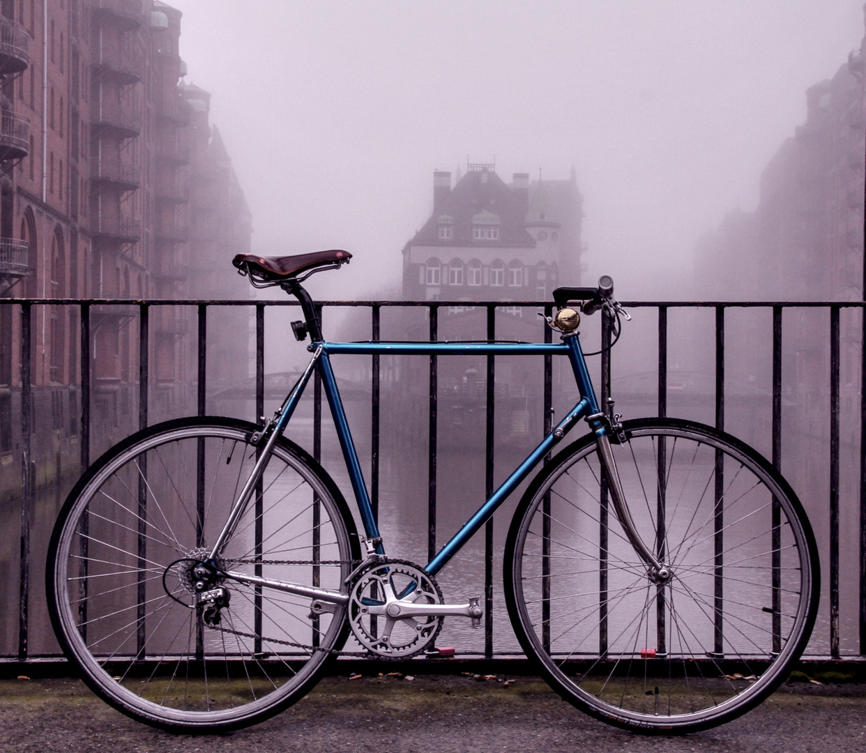 Fahrad in der Speicherstadt