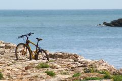 Fahradständer am Strand