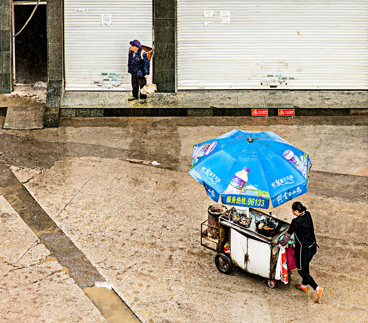 Fahrbare Garküche in Yunnan