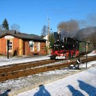 Fahrbetrieb zum Jahreswechsel 2007/2008 auf der Preßnitztalbahn