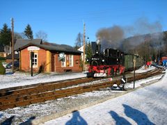 Fahrbetrieb zum Jahreswechsel 2007/2008 auf der Preßnitztalbahn